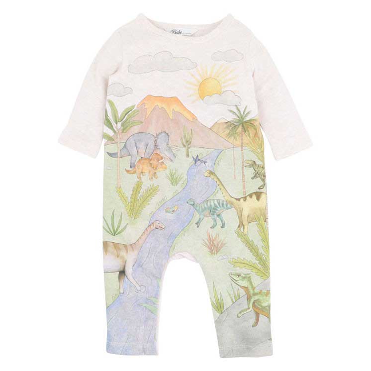 Bébé Isaac Dinosaur Ls Romper